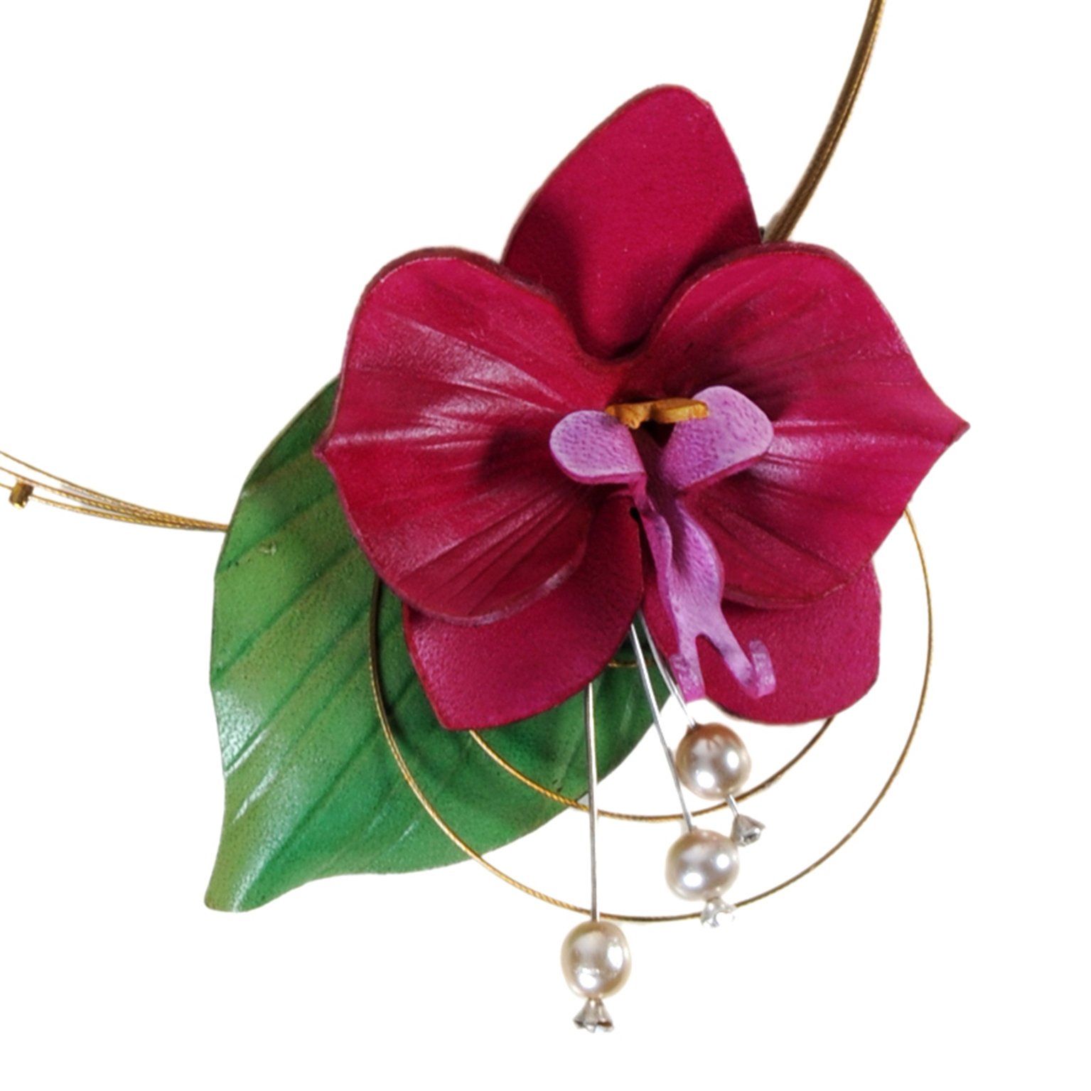 Les Orchidées en cuir — Fleurs de Peaux